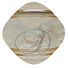 SWAROVSKI 5180 Double Hole Square Bead 8mm Golden Shadow